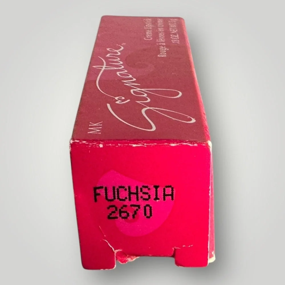 Mary Kay MK Signature Creme Lipstick‎ Fuchsia 2670 Pink Shade Family .13oz USA